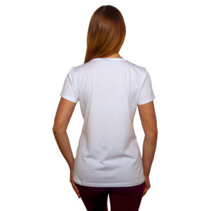 Basic U Yaka Tişört - Beyaz - Görsel 6