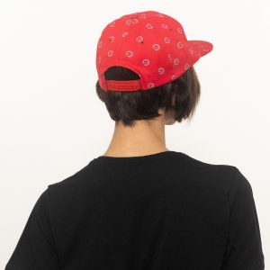 GüleGüleGiy Logo Desenli Kırmızı HipHop Şapka - Görsel 3
