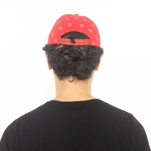 GüleGüleGiy Logo Desenli Kırmızı HipHop Şapka - Görsel 4