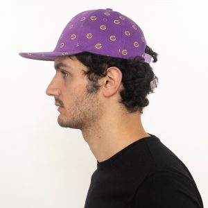 GüleGüleGiy Logo Desenli Mor HipHop Şapka - Görsel 2