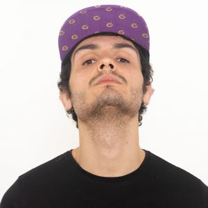 GüleGüleGiy Logo Desenli Mor HipHop Şapka - Görsel 3