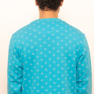 Serpme Logolu Turkuaz Sweatshirt - Görsel 4