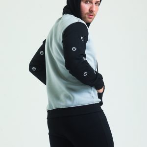 Tracksuit Alt Üst Eşofman Takımı Jogger Hoodie Siyah Gri Erkek - Görsel 9