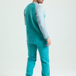 Sweatshirt Erkek Reglan Cepli Karyoka Dikişli Hologram Logolu - Görsel 7
