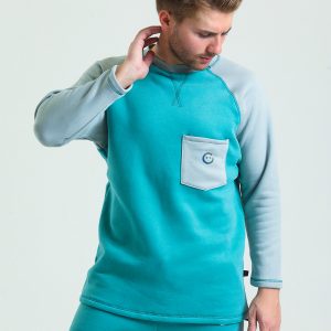 Sweatshirt Erkek Reglan Cepli Karyoka Dikişli Hologram Logolu