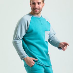 Sweatshirt Erkek Reglan Cepli Karyoka Dikişli Hologram Logolu - Görsel 6
